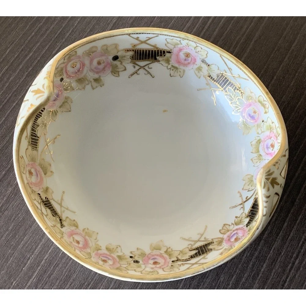 Vintage Nippon Hand Painted ‎ Porcelain Candy Dish